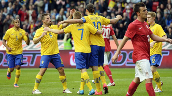 Thuỵ Điển và Ukraine đá giao hữu trước ngày khai mạc Euro